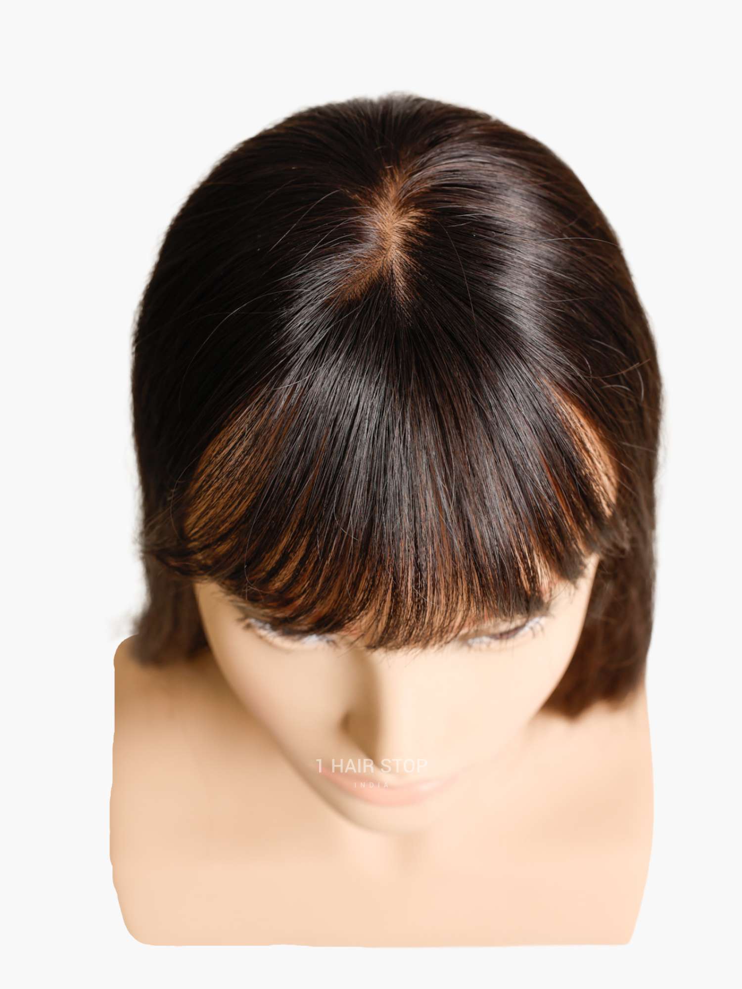 2.5x3" Silk Hair Topper With Bangs - Image 5
