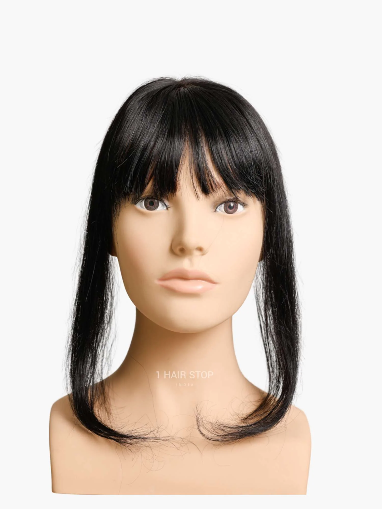 2.5x4" Silk Hair Topper With Bangs - Image 6