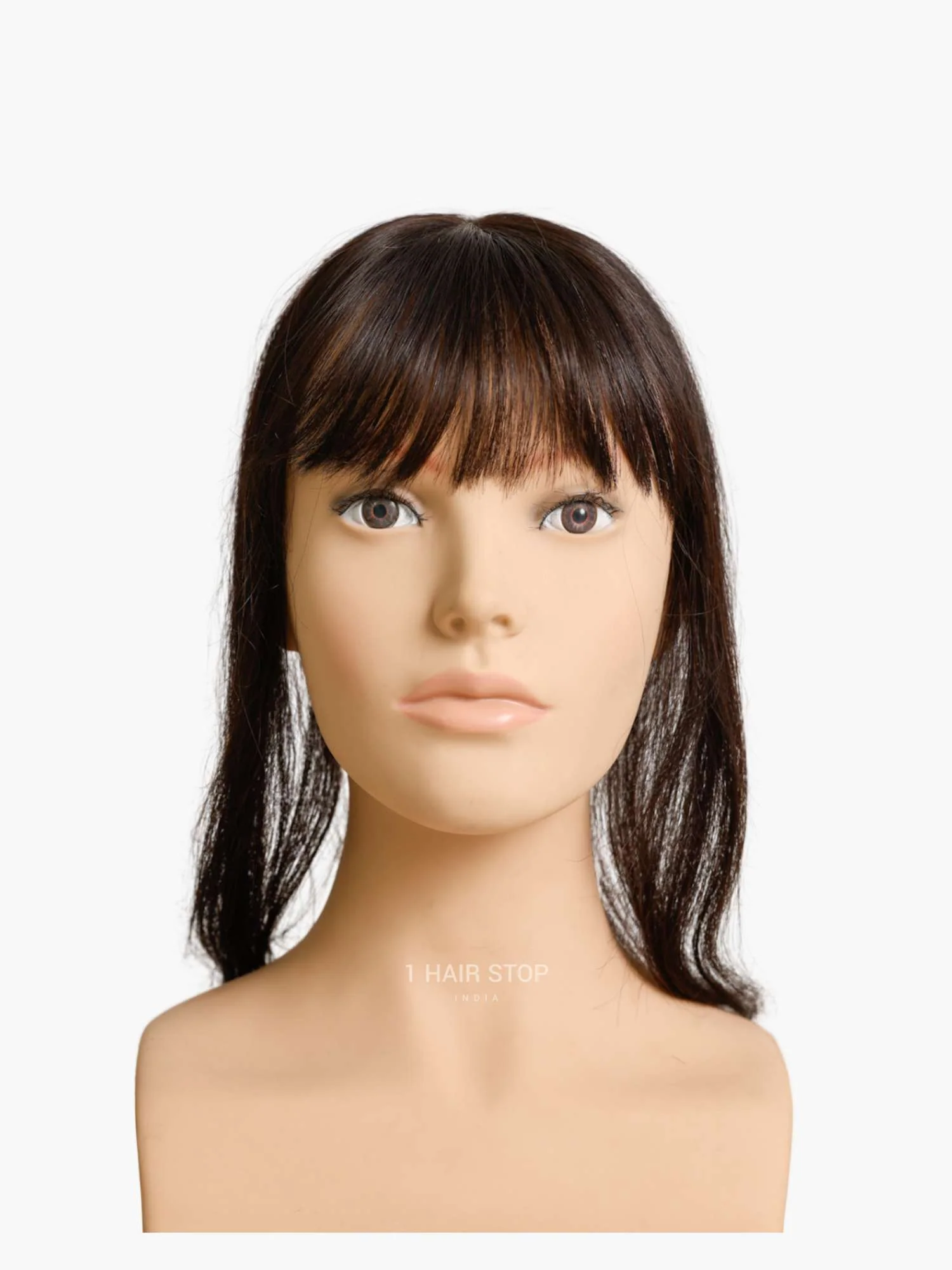 2.5x4" Silk Hair Topper With Bangs - Image 7