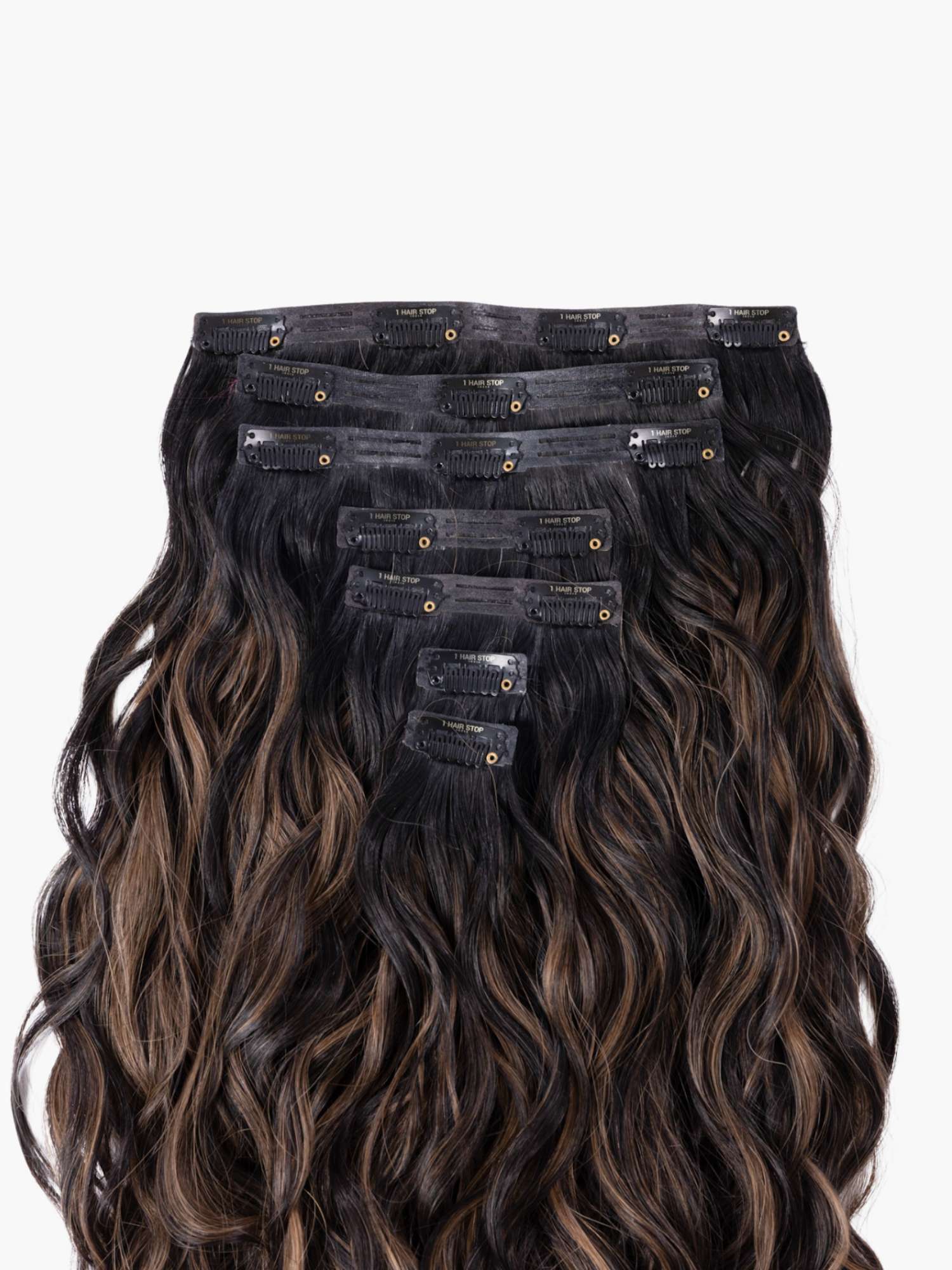 Ash Blonde Balayage Seamless 7 Set Clip-in Extensions - Image 6