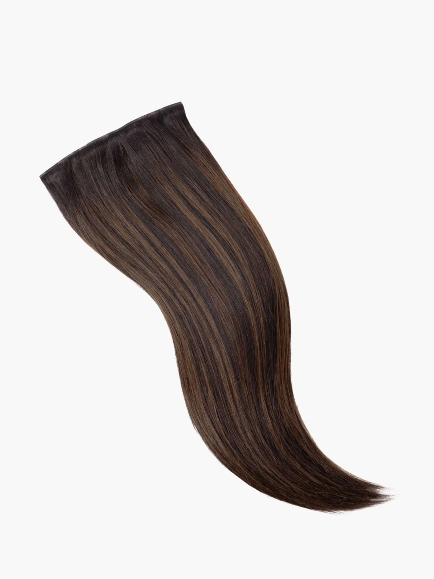 Ash Brown Balayage - Seamless 3 Set Clip-in Extensions - Image 4