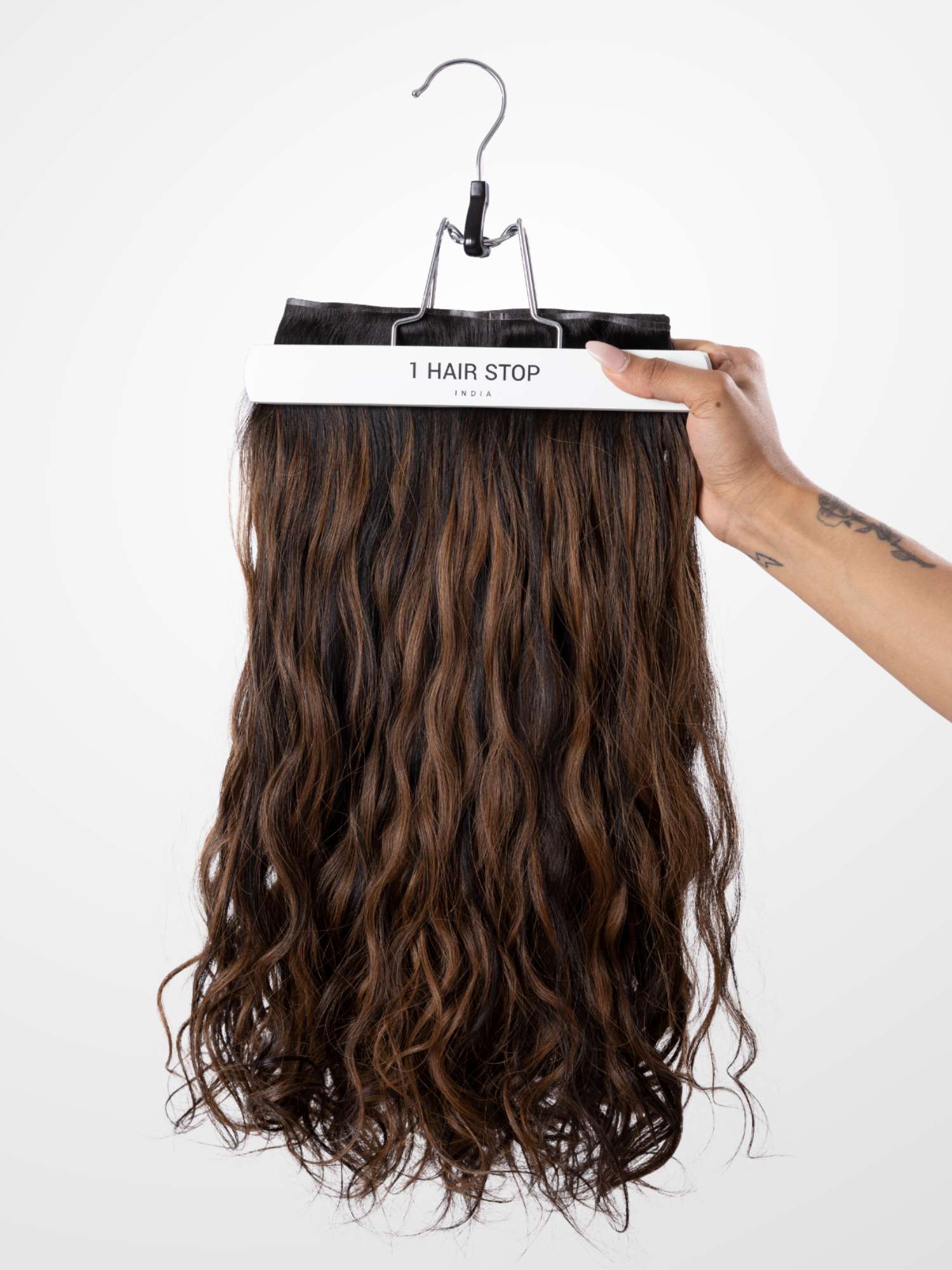 Mocha Brown Balayage Seamless 7 Set Clip-in Extensions - Image 7