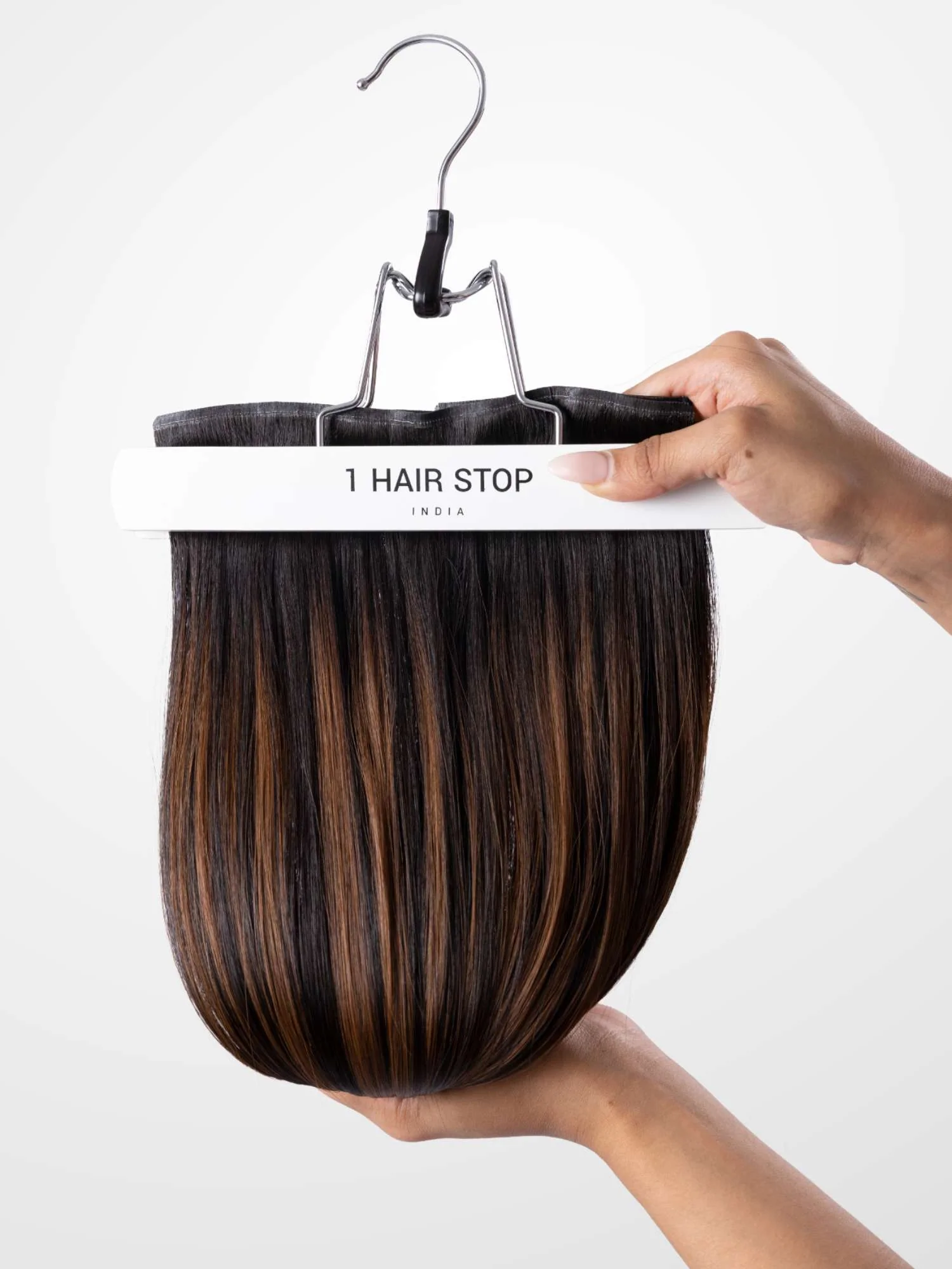 Mocha Brown Balayage - Seamless 3 Set Clip-in Extensions - Image 5