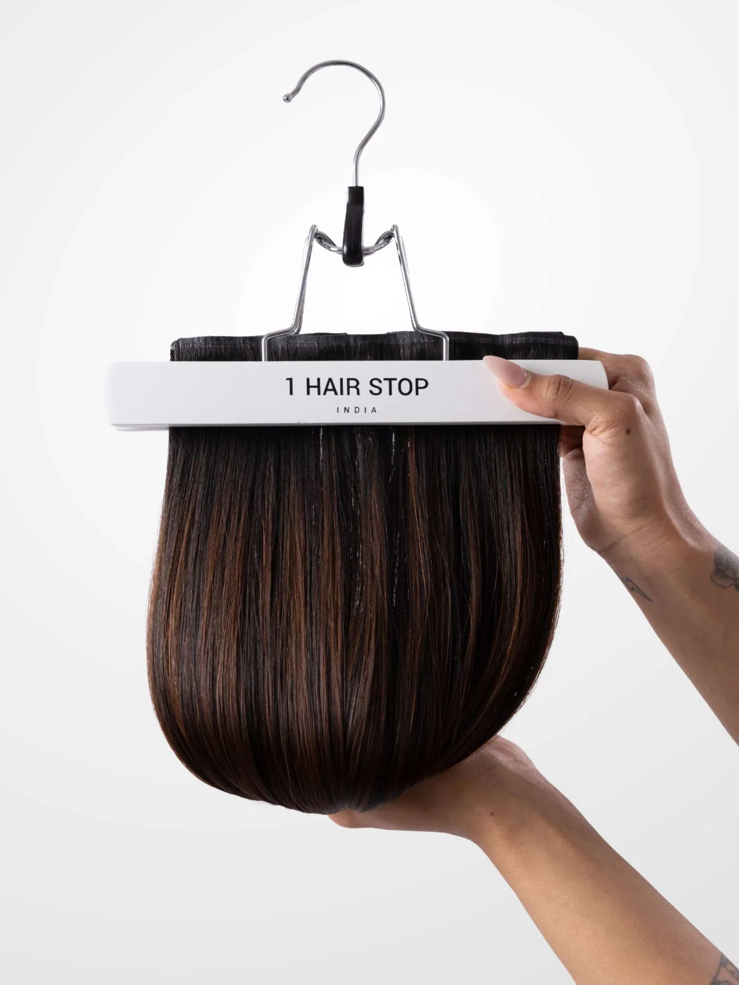 Caramel Brown Balayage - Seamless 3 Set Clip-in Extensions - Image 5