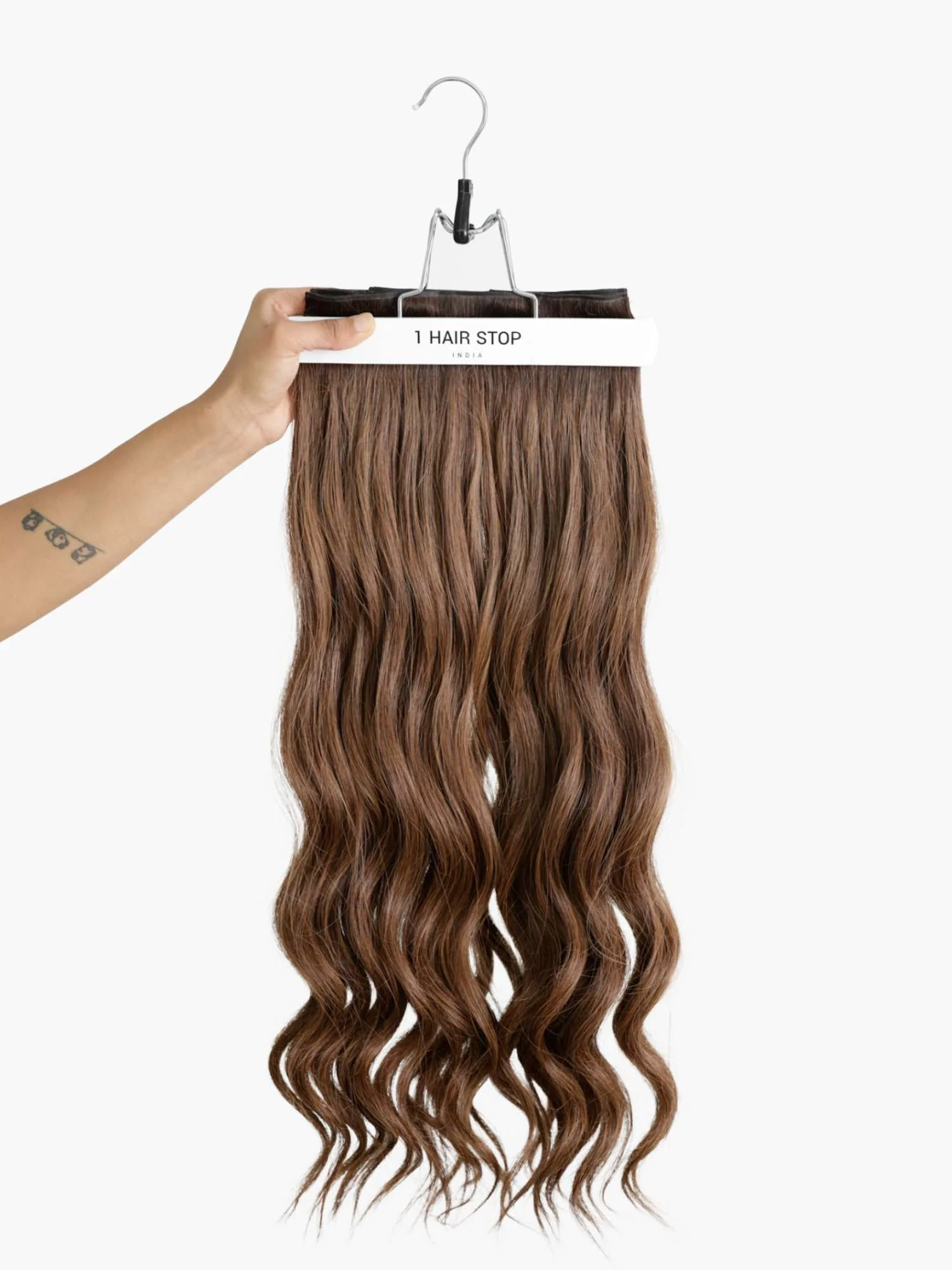 Chestnut Blend Seamless 7 Set Clip-in Extensions - Image 4
