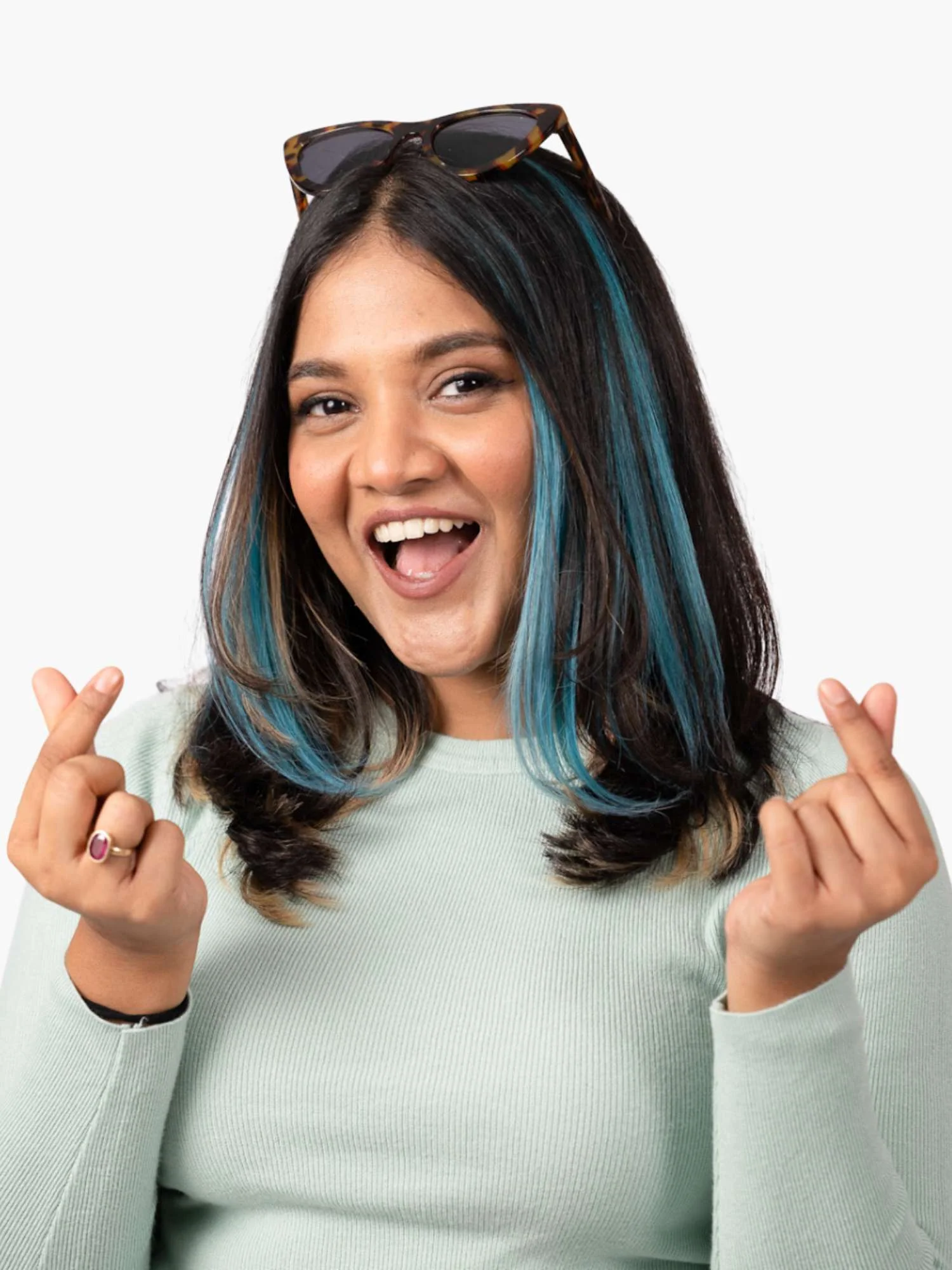 Teal Blue Streaks - Image 3