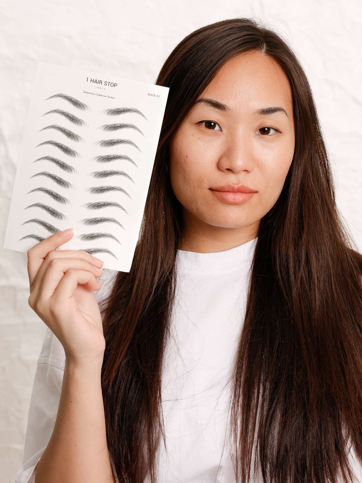 Temporary Eyebrow Sticker - Arched (Black 05) - Image 5