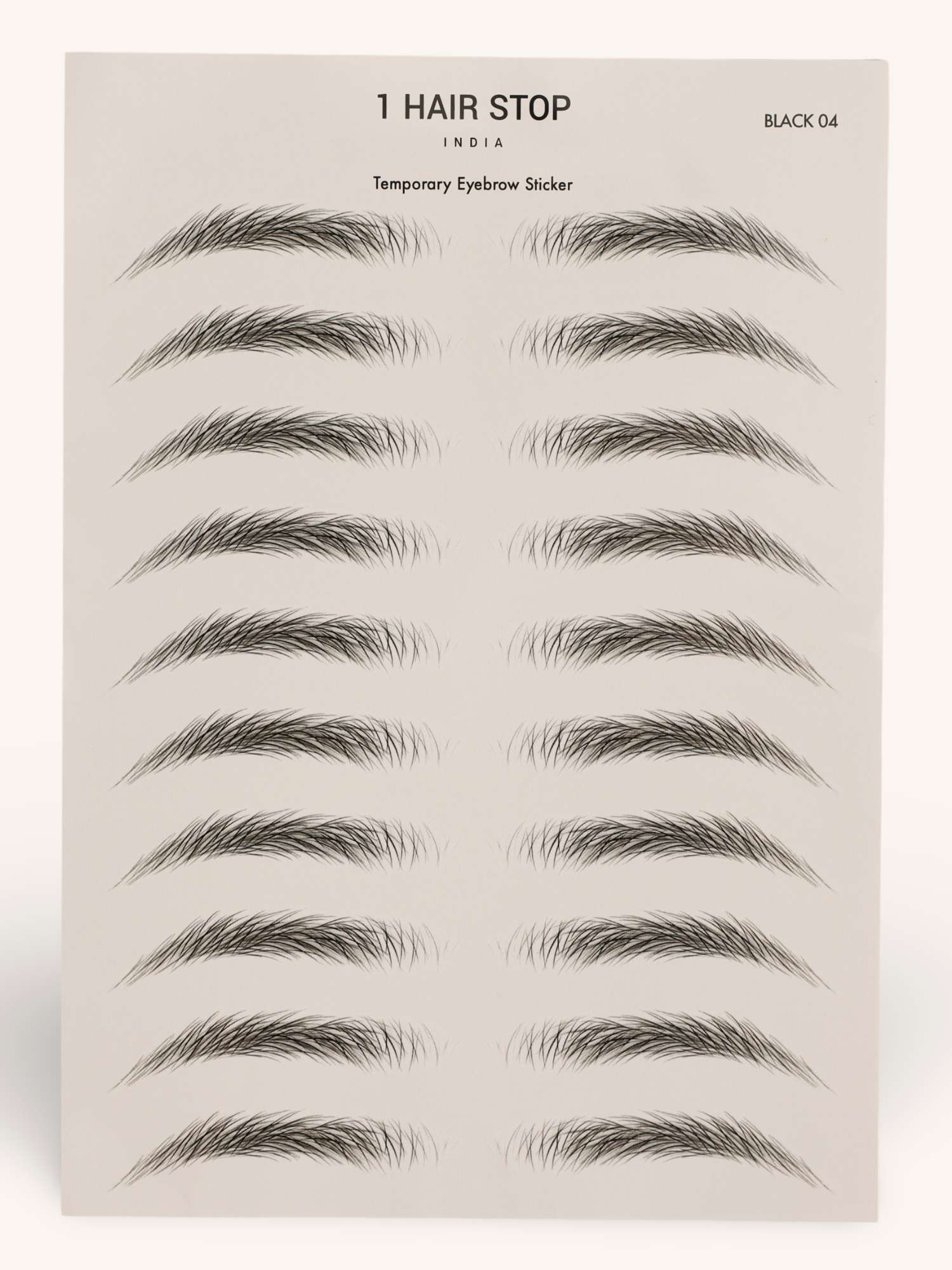 Temporary Eyebrow Sticker - Natural (Black 04) - Image 6